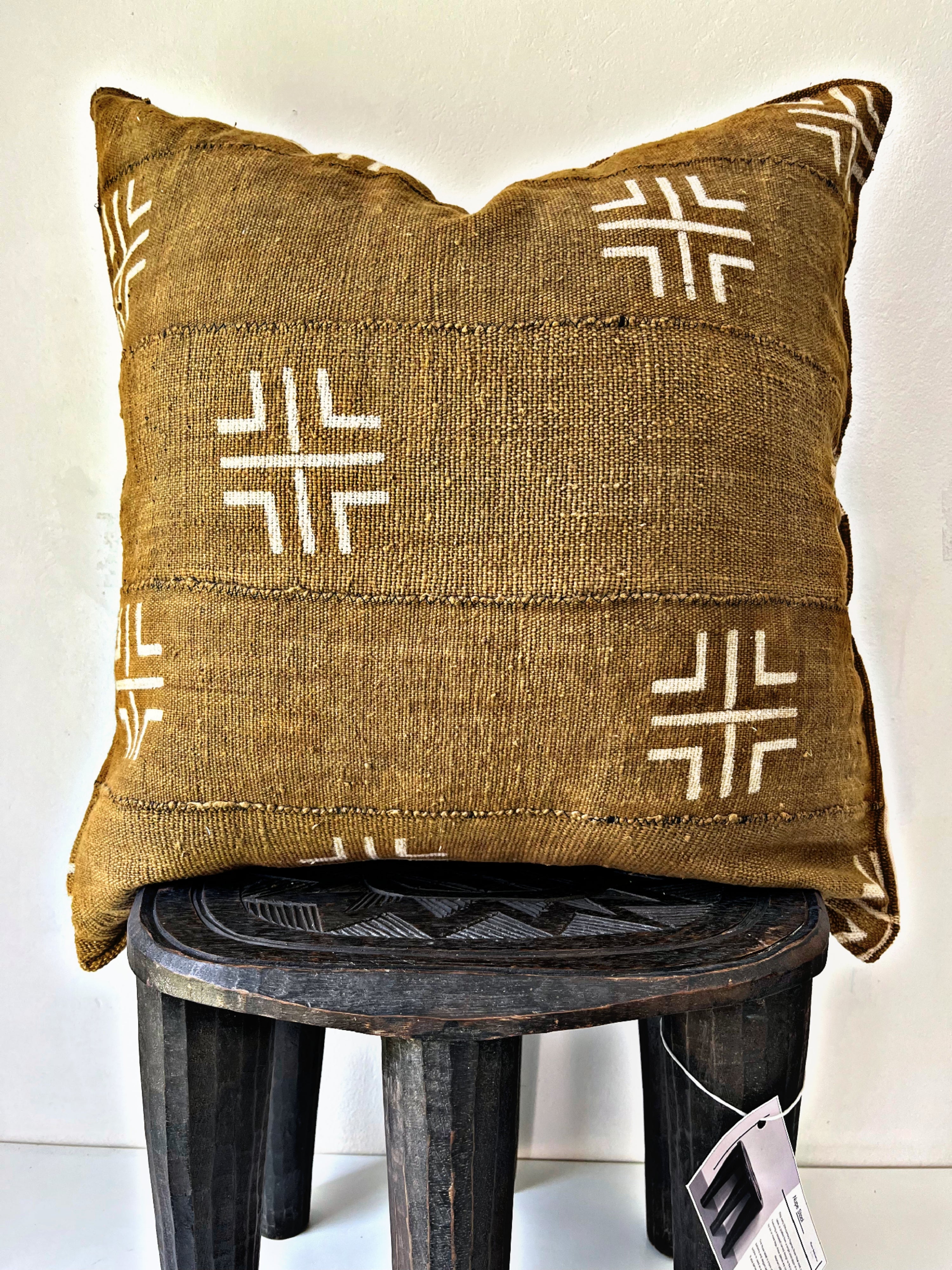 Goundam Bronze Mudcloth Cushion