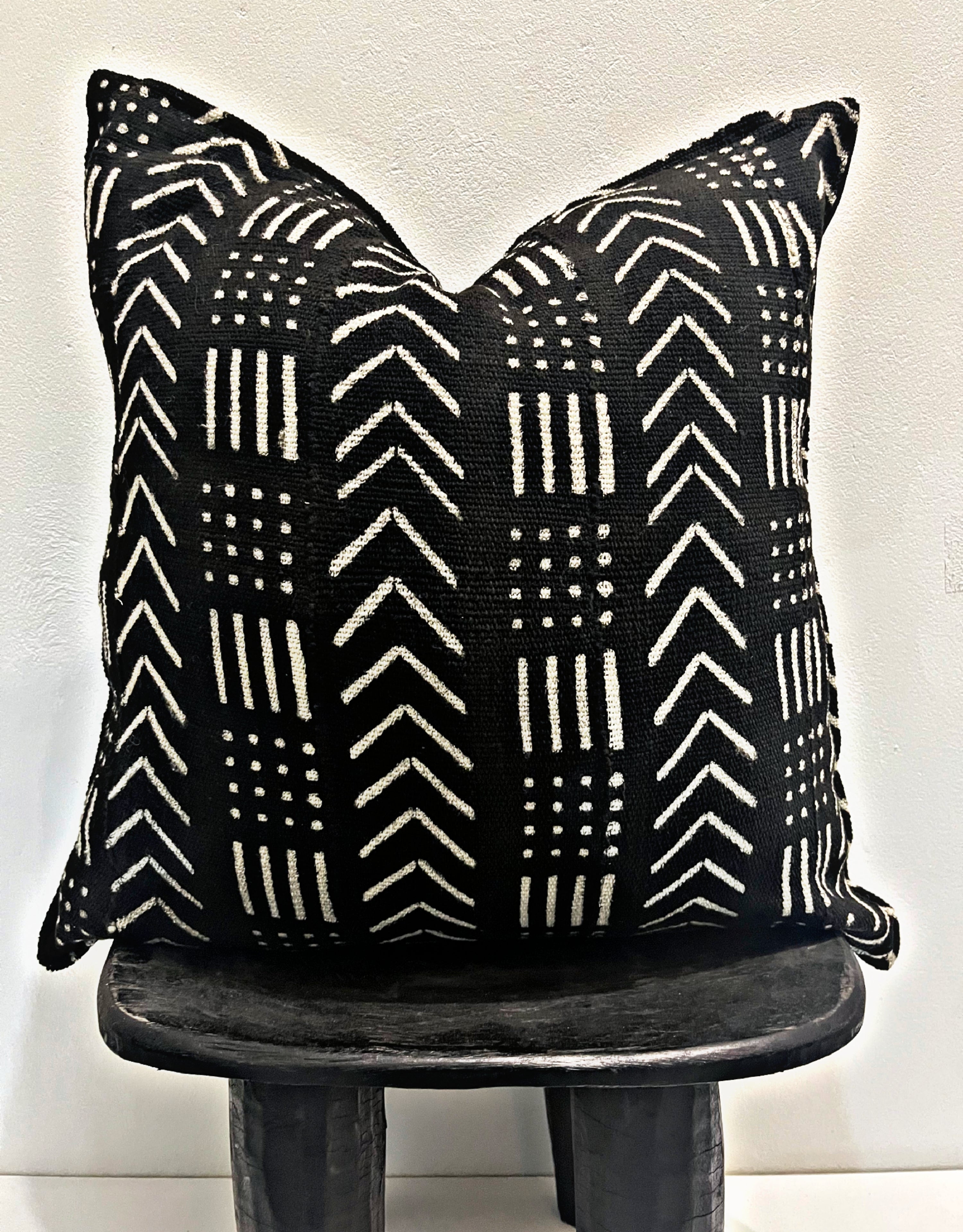Pelengana Black Mudcloth Cushion
