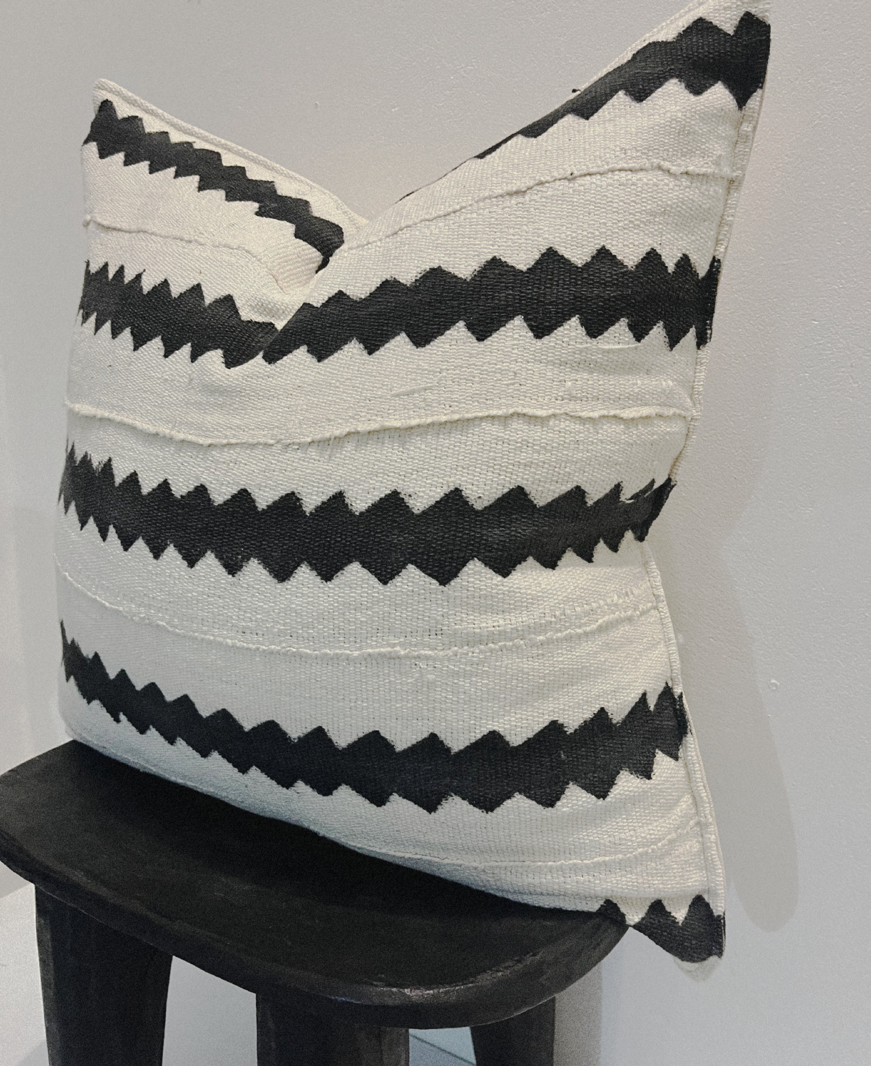 Kita Cream Mudcloth Cushion