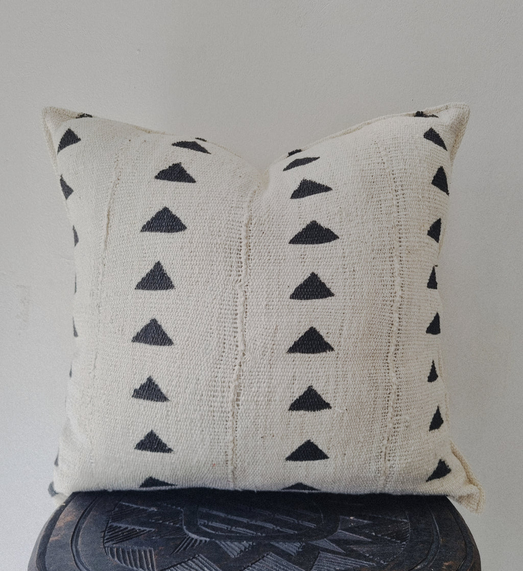 Tonka Cream Mudcloth Cushion