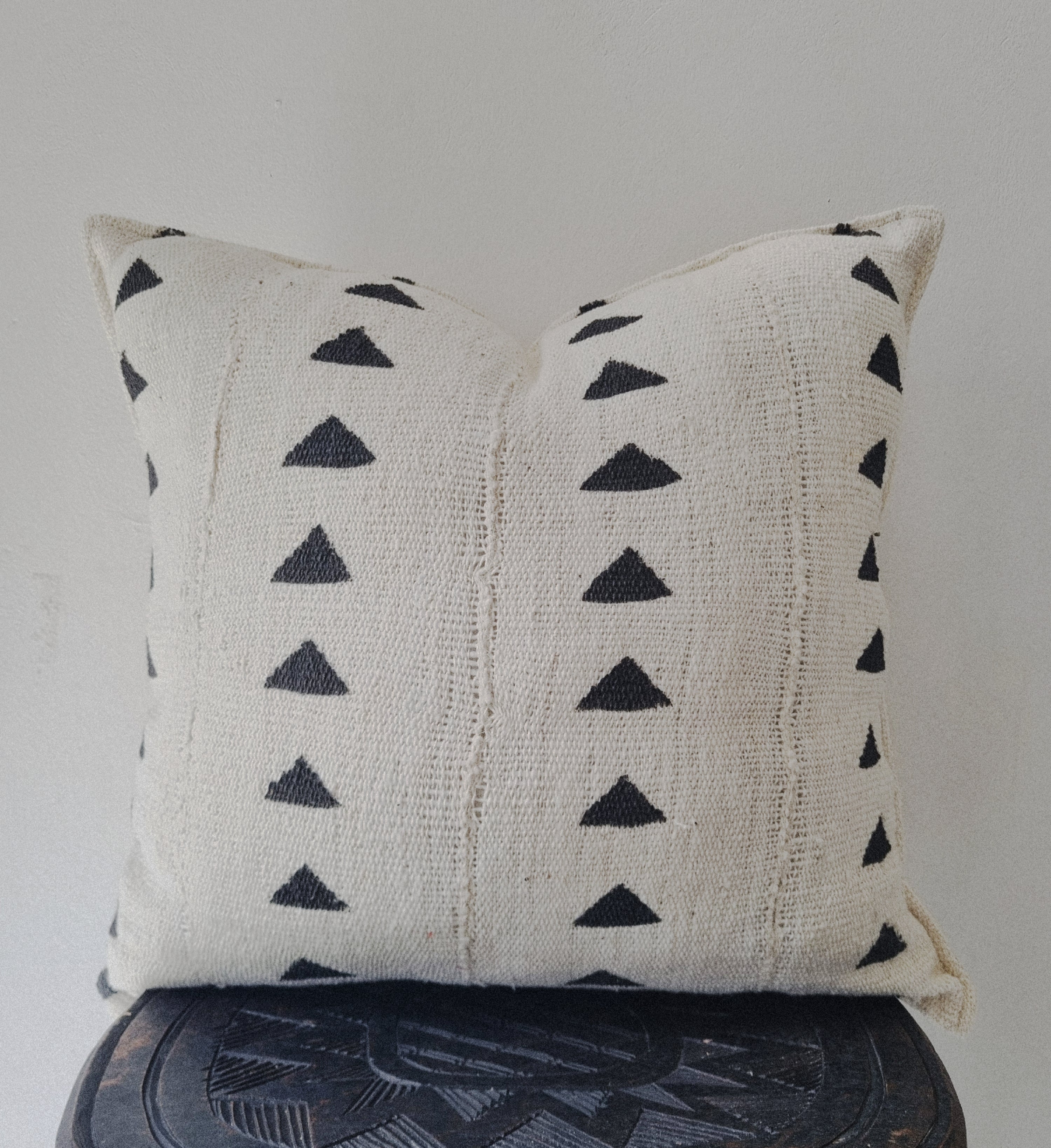 Tonka Cream Mudcloth Cushion