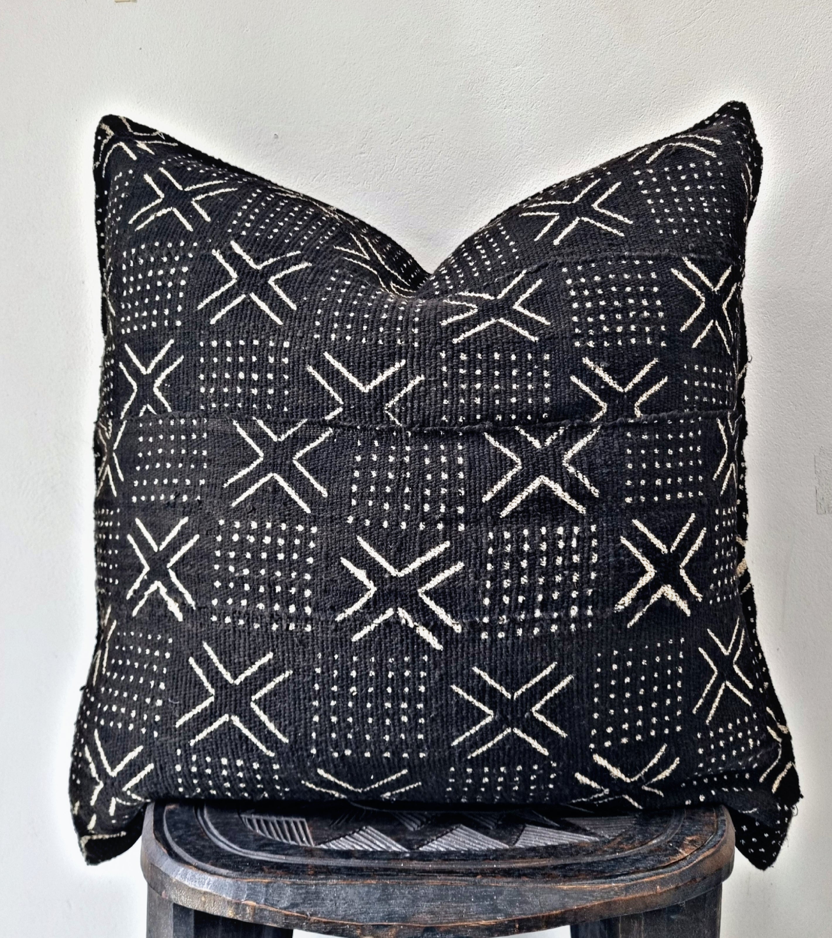 Sebekoro Black Mudcloth Cushion
