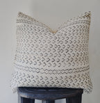 Koro Cream Mudcloth Cushion