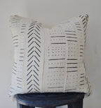 Mopti Cream Mudcloth Cushion