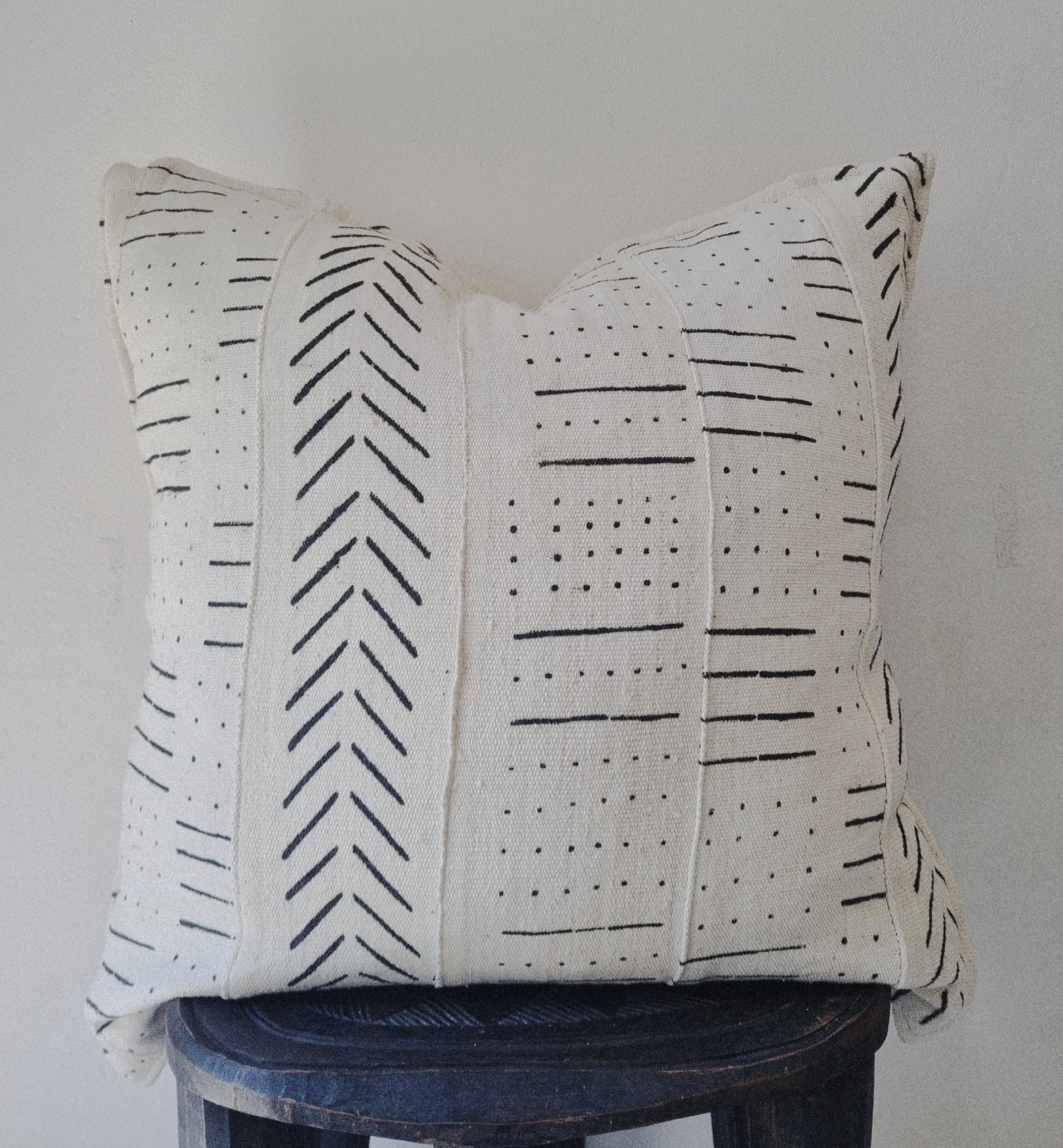 Mopti Cream Mudcloth Cushion