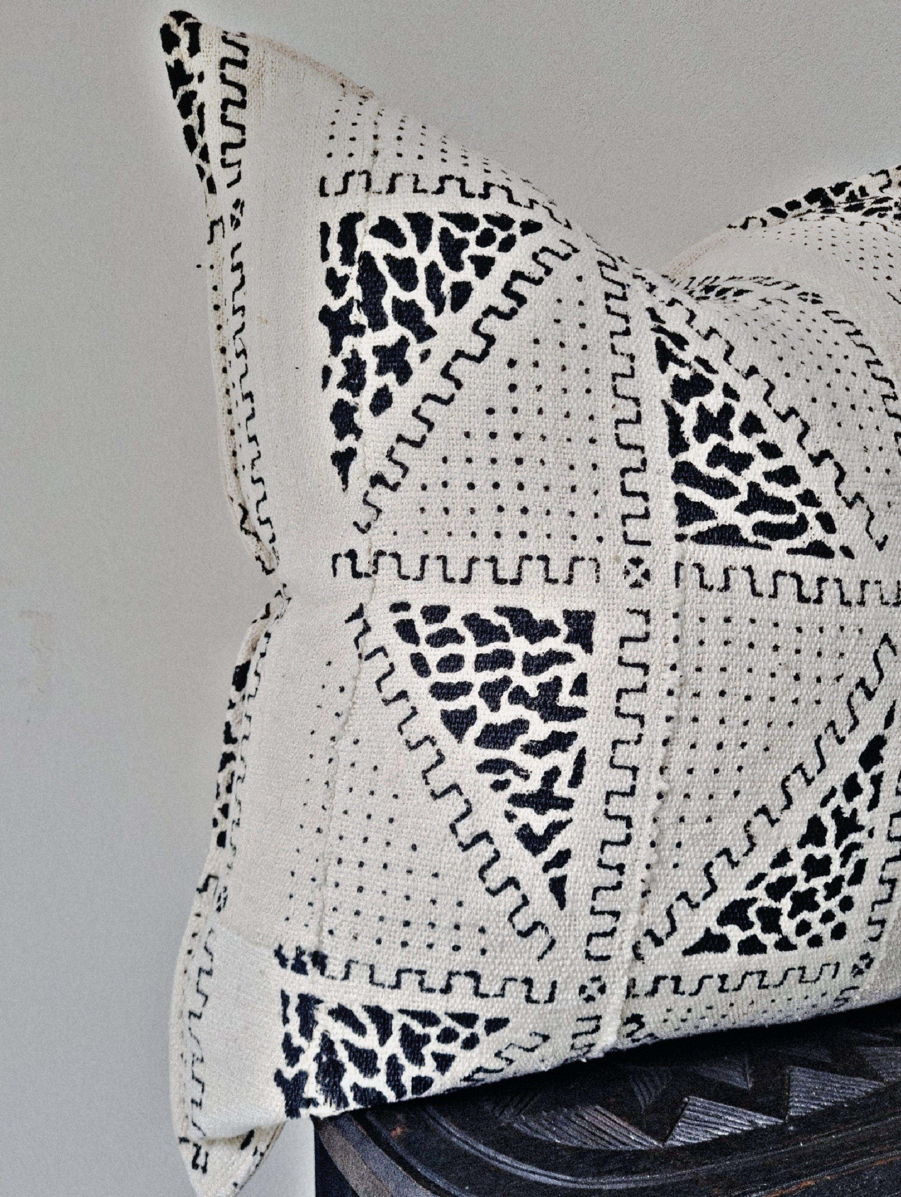 Massigui Cream Mudcloth Cushion