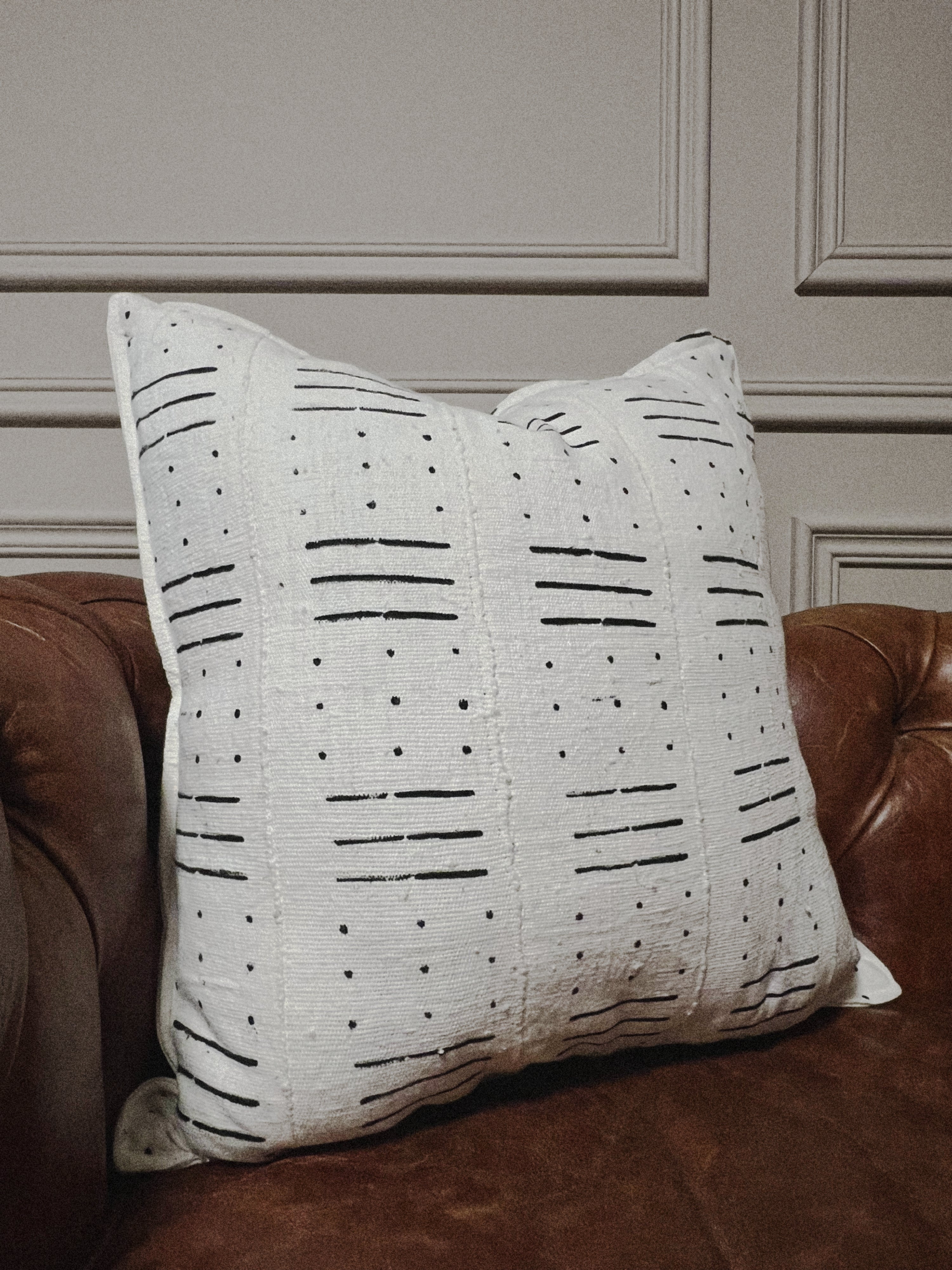 Pelengana Cream Mudcloth Cushion