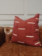 Kolokani Rust Mudcloth Cushion