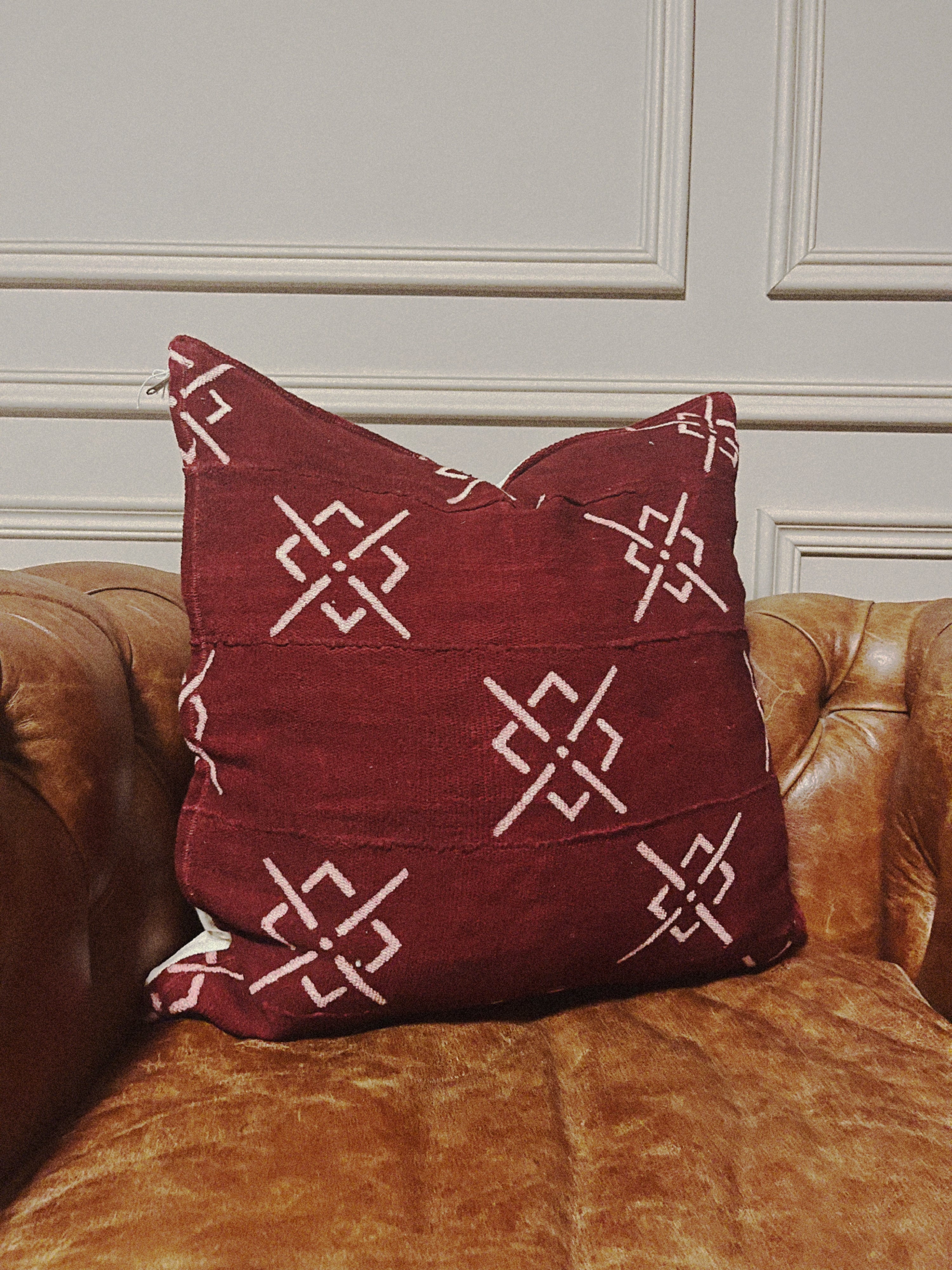 Gao Rust Mudcloth Cushion