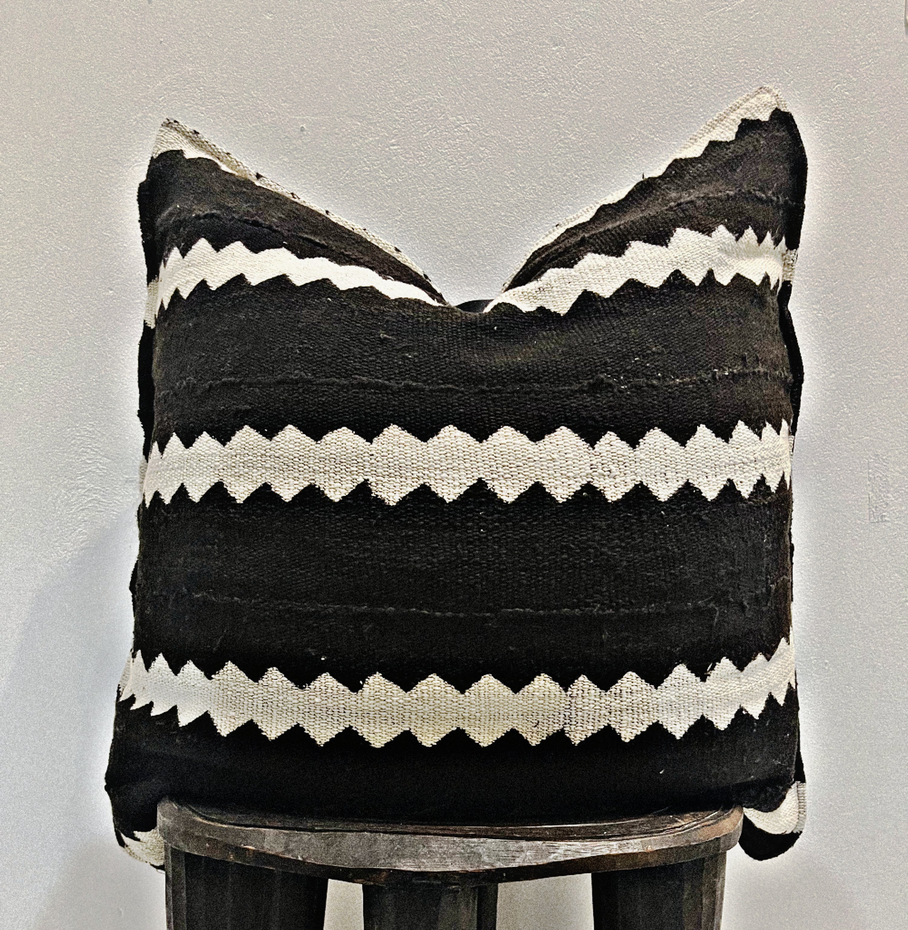 Kita Black Mudcloth Cushion