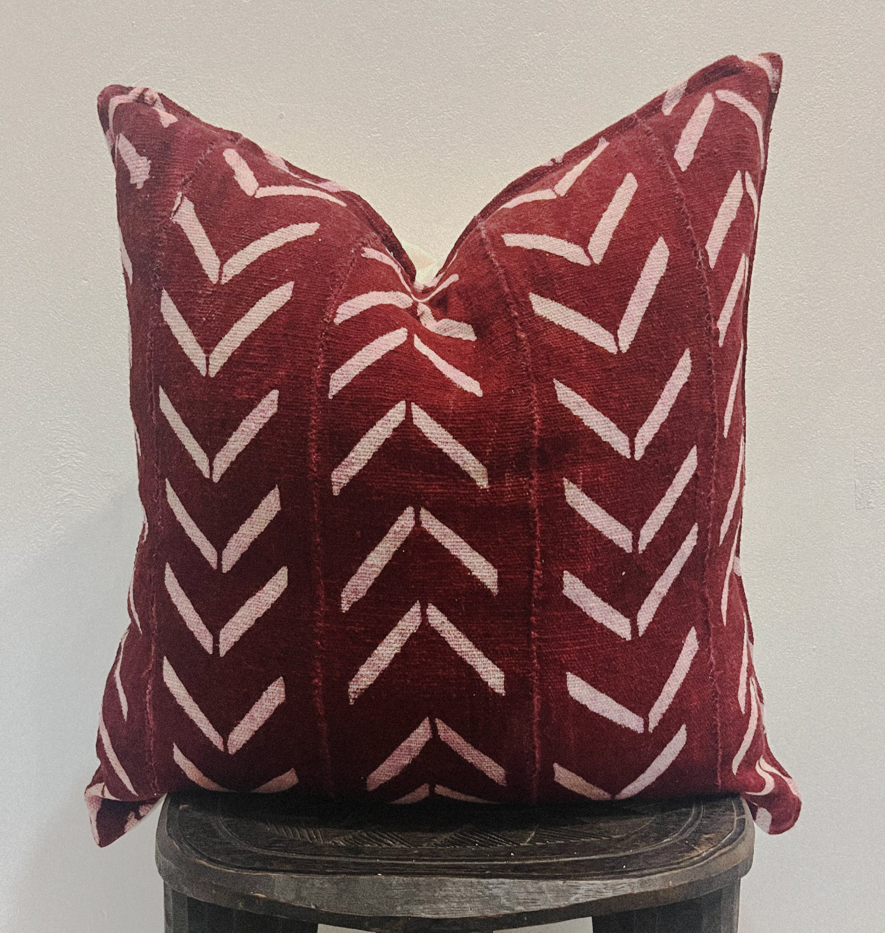 Yorosso Rust Mudcloth Cushion