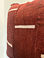Kolokani Rust Mudcloth Cushion