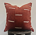 Kolokani Rust Mudcloth Cushion