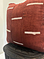 Kolokani Rust Mudcloth Cushion