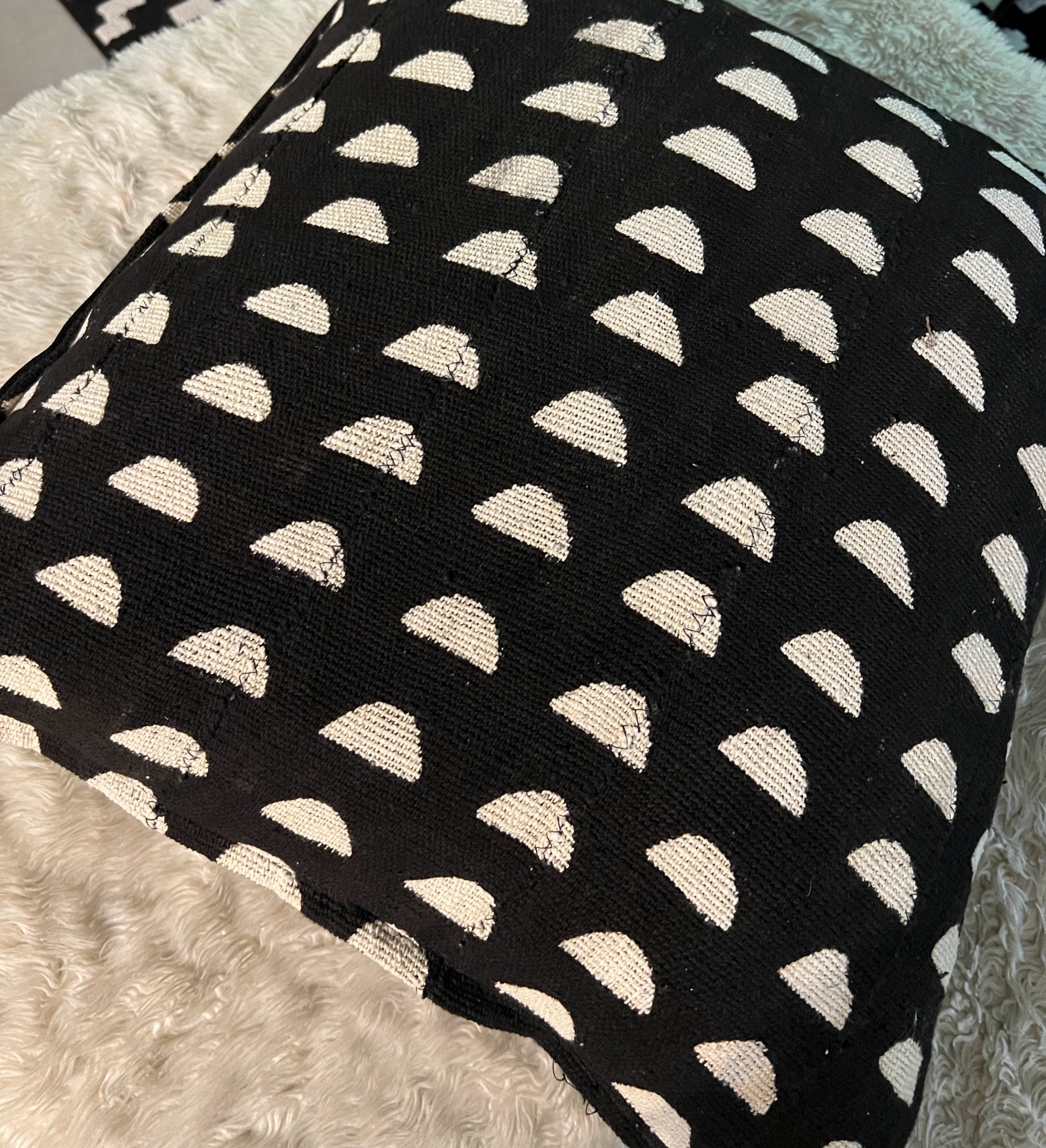 Djenne Black Mudcloth Cushion