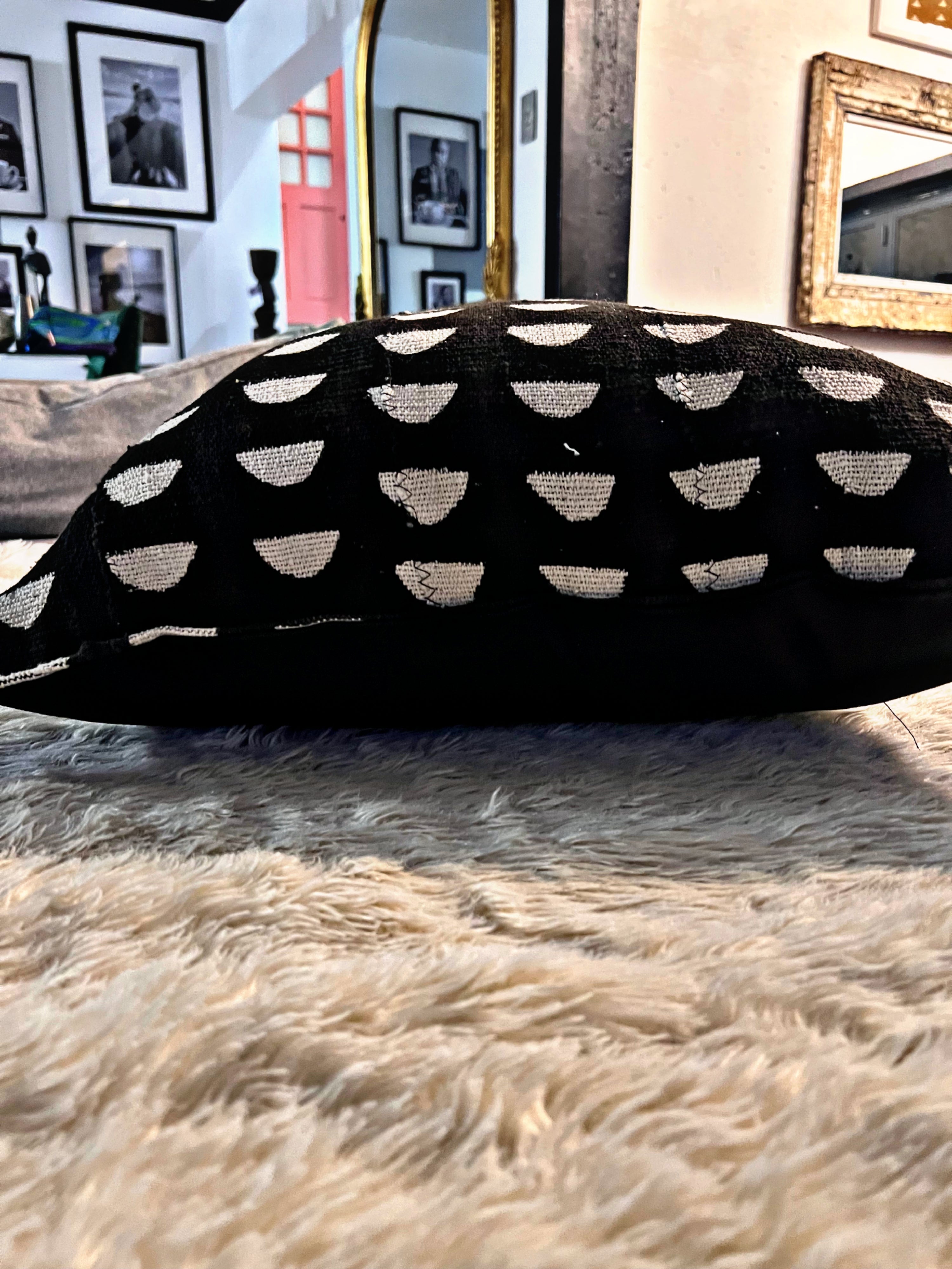 Djenne Black Mudcloth Cushion