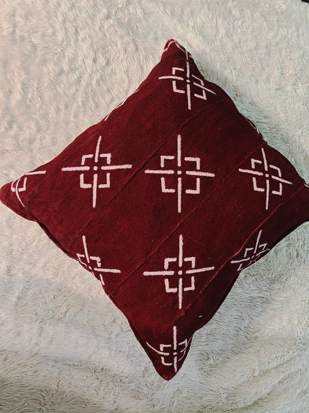 Gao Rust Mudcloth Cushion