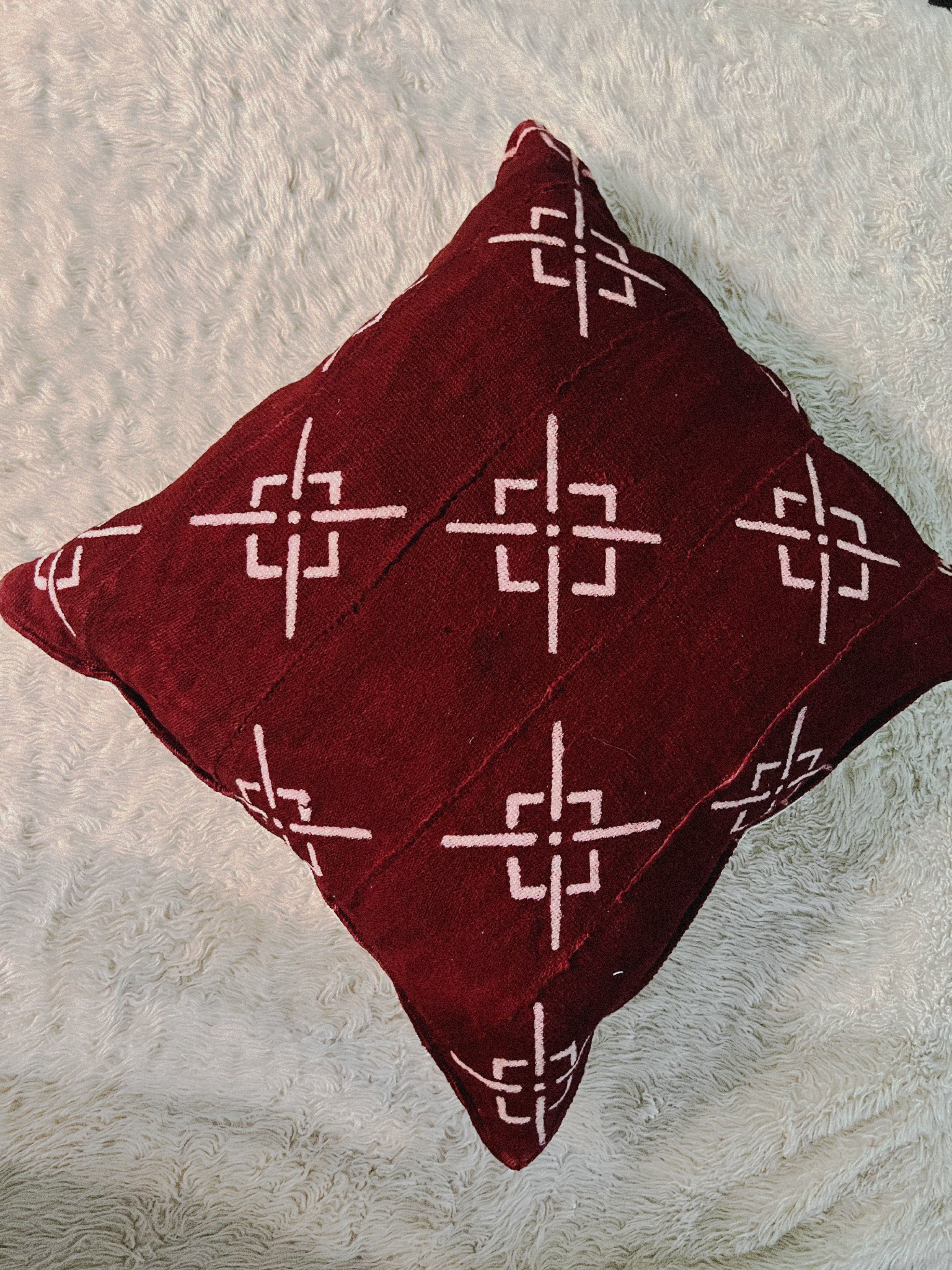 Gao Rust Mudcloth Cushion