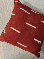 Kolokani Rust Mudcloth Cushion