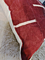 Kolokani Rust Mudcloth Cushion