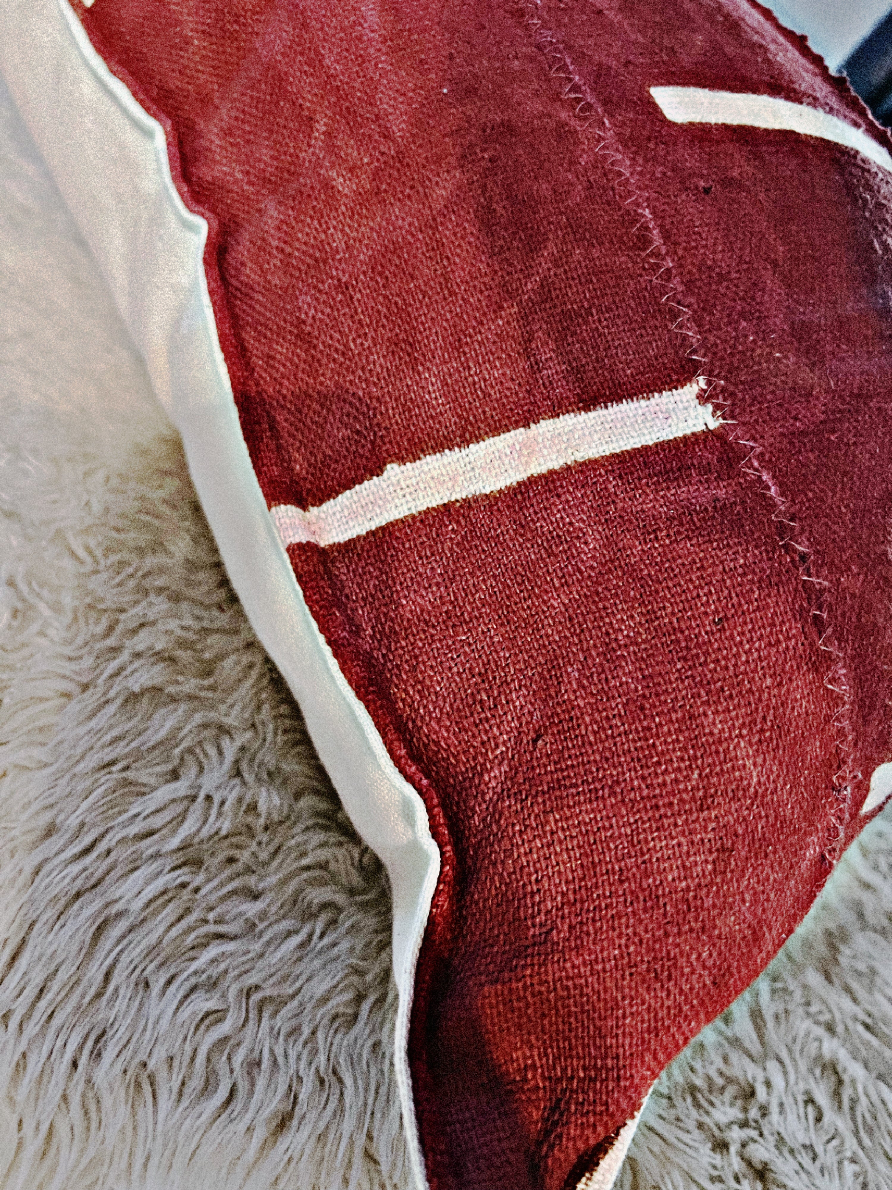 Kolokani Rust Mudcloth Cushion