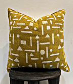 Zégoua Mustard Mudcloth Cushion