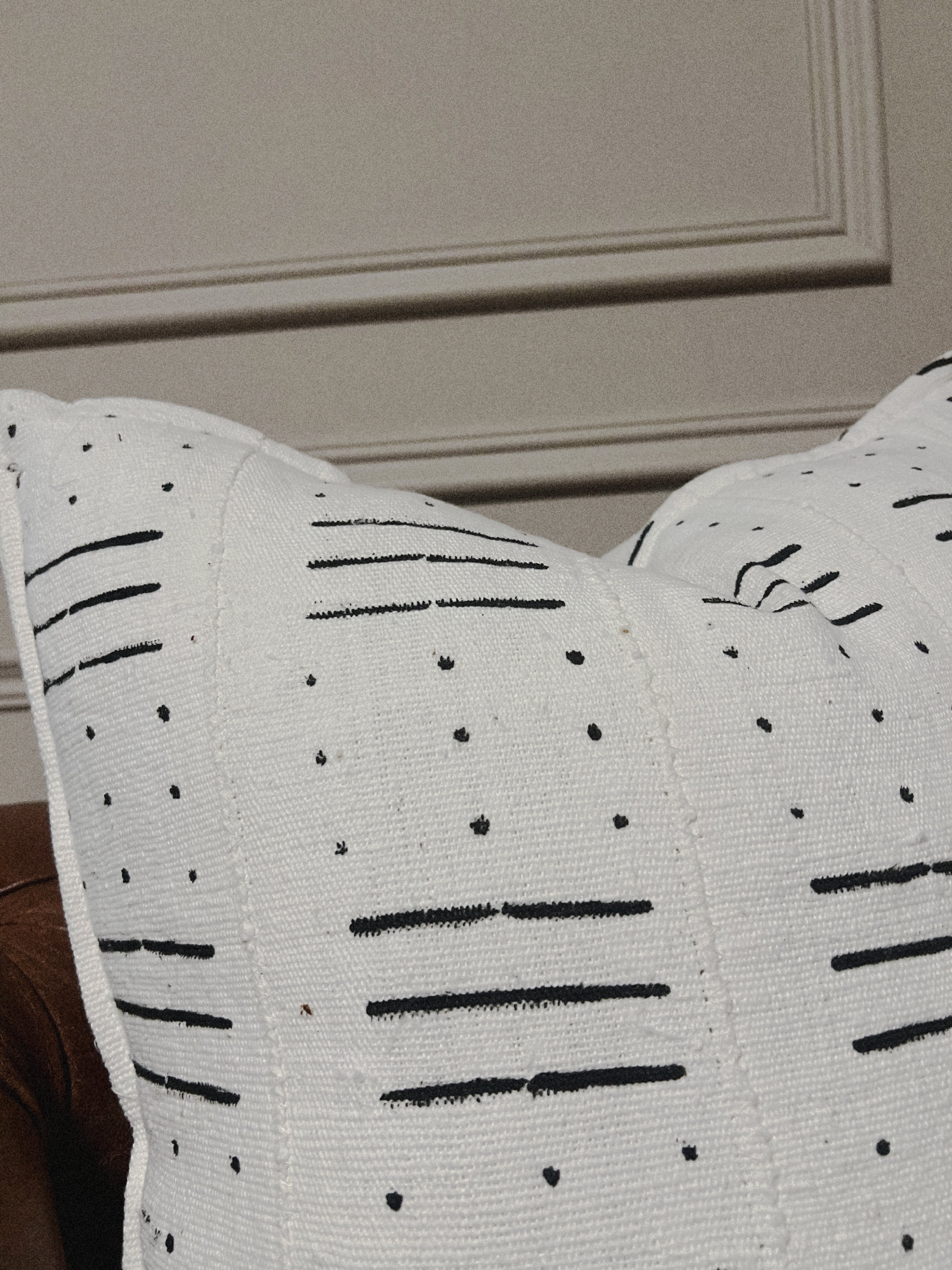 Pelengana Cream Mudcloth Cushion