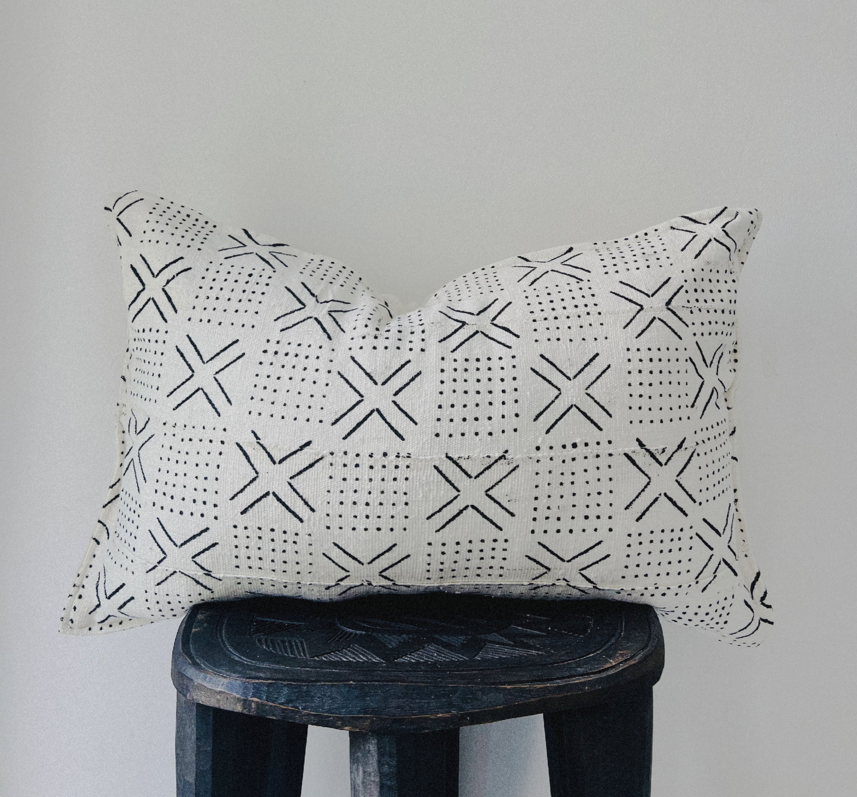 Douentza Cream Mudcloth Cushion
