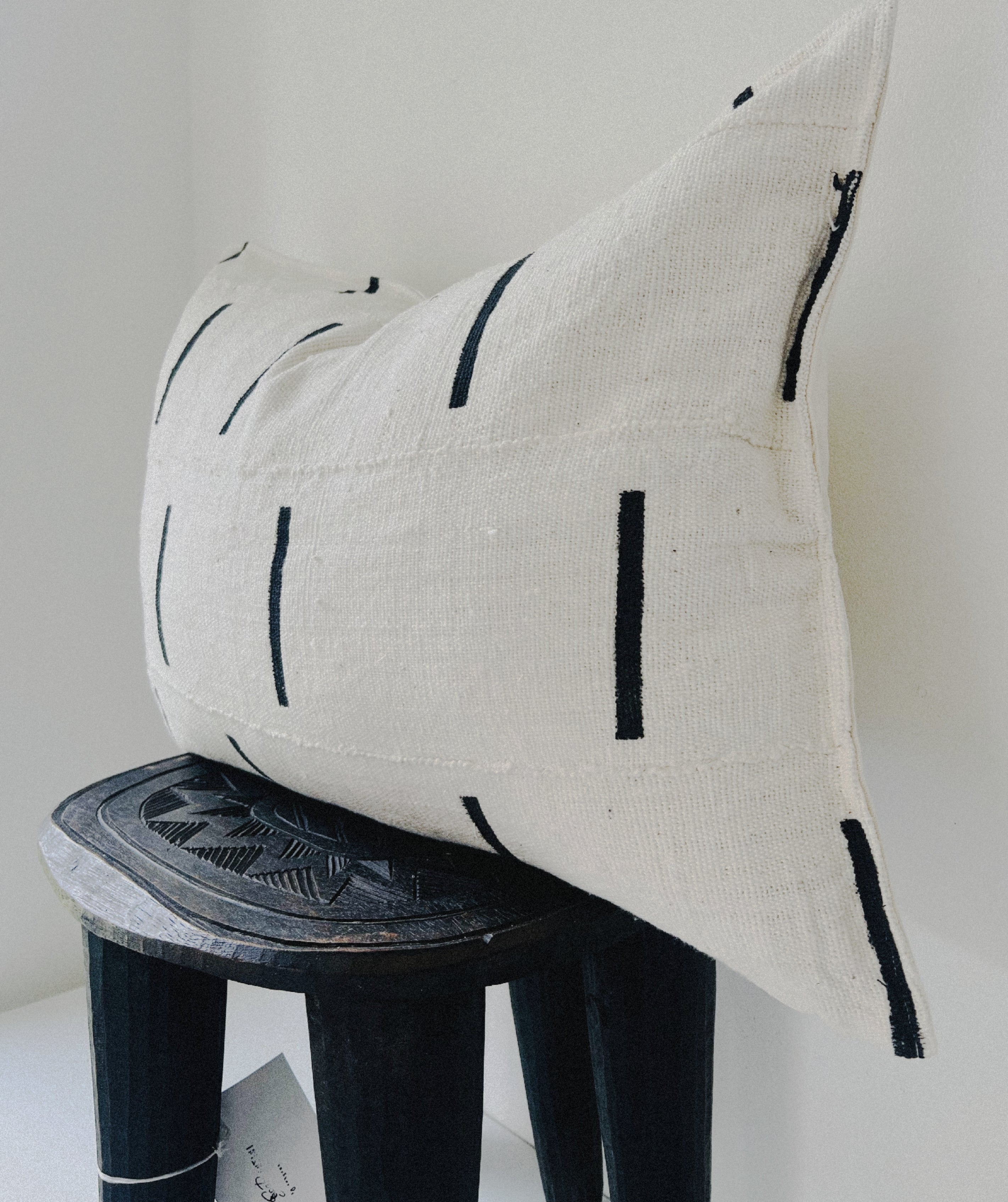 Kolokani Cream Mudcloth Cushion