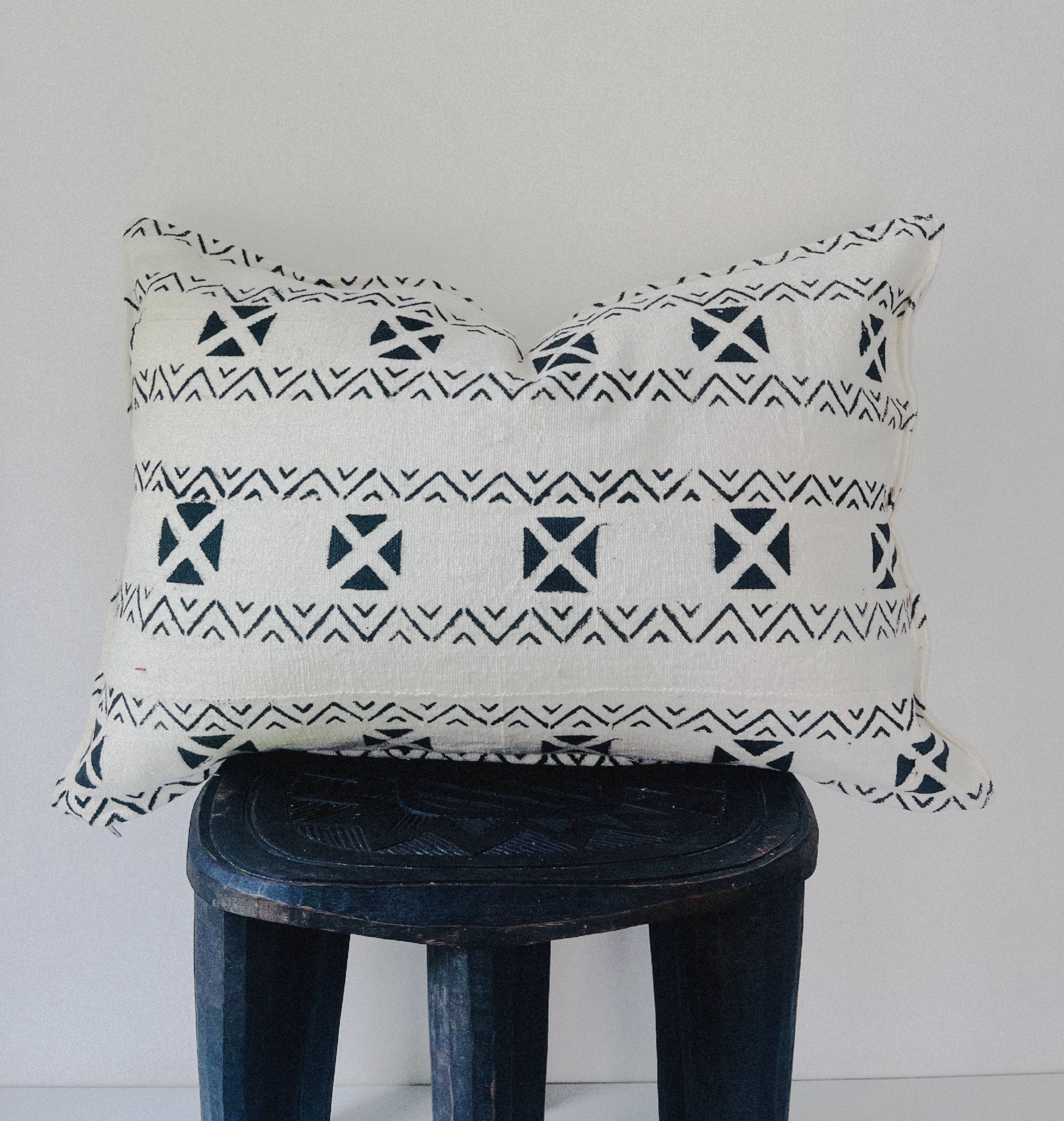 Kangaba Cream Mudcloth Cushion
